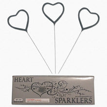Load image into Gallery viewer, Heart Shaped Sparklers for Weddings