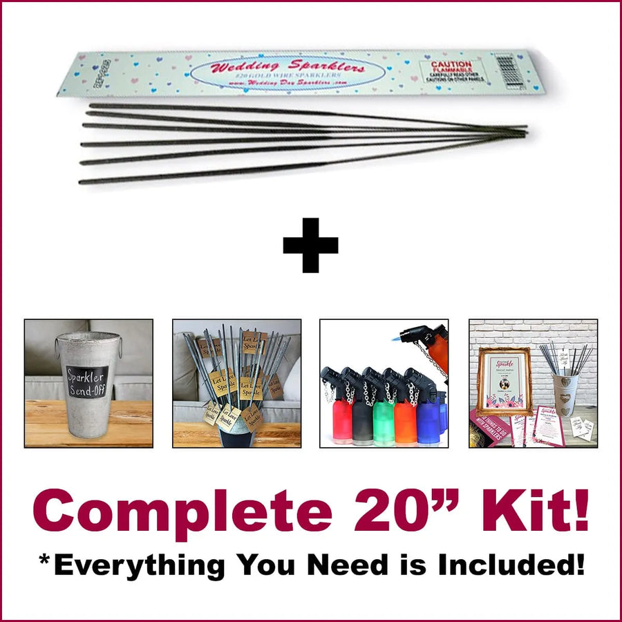 Why Couples Choose Our 20-inch Sparkler Kit 