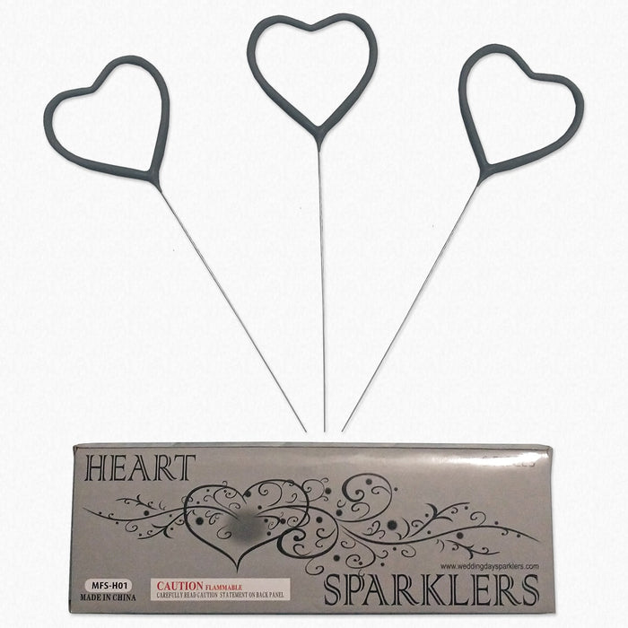 Heart Shaped Sparklers for Weddings