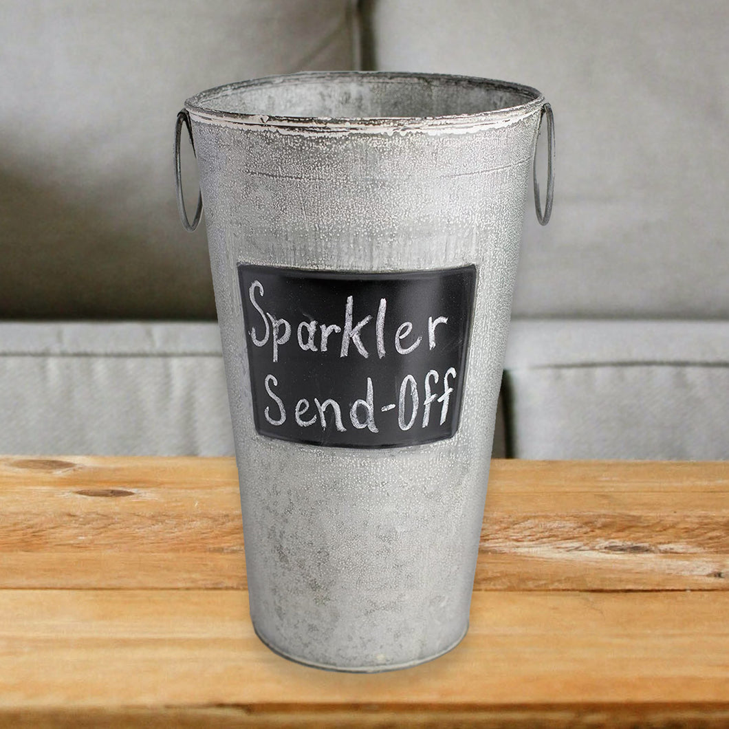 11” Chalkboard Sparkler Display Bucket