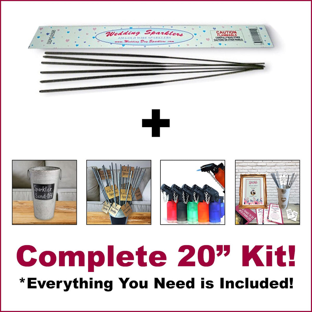 20 Inch Sparkler Kits – Complete Package